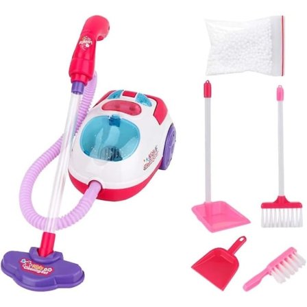 Leksak Dammsugare Set Mini Golvrengöringsborste Dammsugare Barn Låtsaslek Dammsugare Rollek Husstädning Pojkar Flickor Leksak SQBB