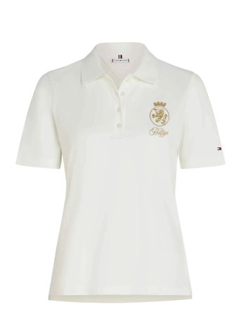 Gold Crest Reg Ss Polo White Tommy Hilfiger
