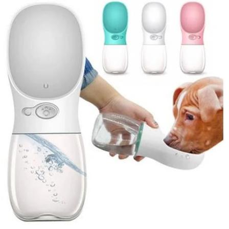 Vattenflaska För Hund / Hundflaska 350ml - Vit