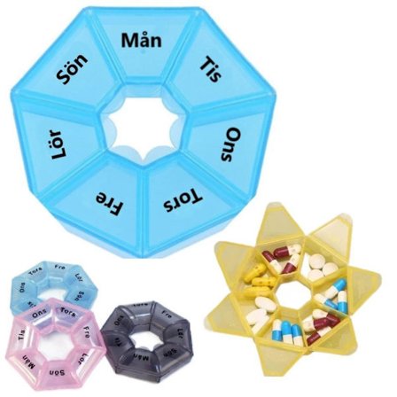 PILLERASK för 1 veckas doserings - DOSERINGSASK / MEDICINASK