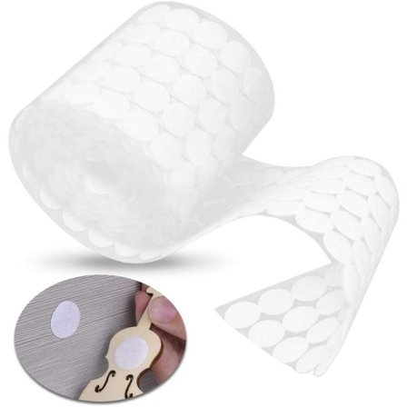 500 kardborrespetsar, 20 mm kardborrespetsar, självhäftande spetsar, kardborre