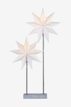 Markslöjd - DUVA Dubbel Stjärna - Grå - Adventsstjärnor - Från Homeroom