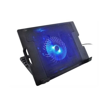 Bärbar Nedkylningsplatta med Fläkt och Justerbart Stativ till Dator