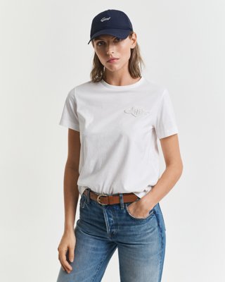 GANT - Tonal Shield T-skjorte til dame white