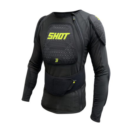 Chaqueta de Protección Niño Shot Airlight Negro/Neón/Amarillo M