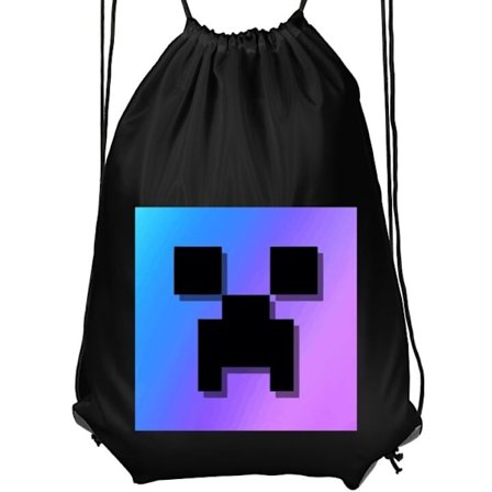 Gymnastiktaske til børn | Komfortabel og praktisk Minecraft Sort Børn{DSC}