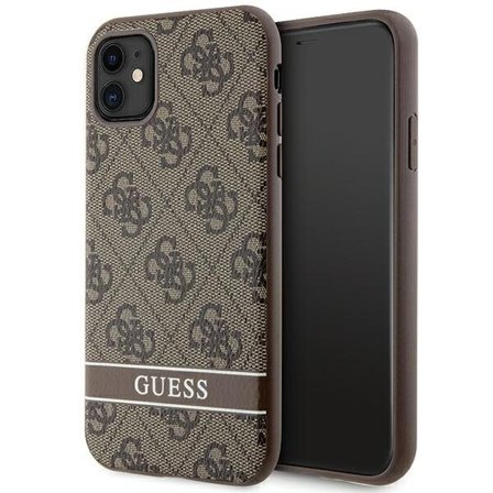 Guess GUHCN61P4SNW iPhone 11 / Xr brun/brun hardcase 4G Stripe