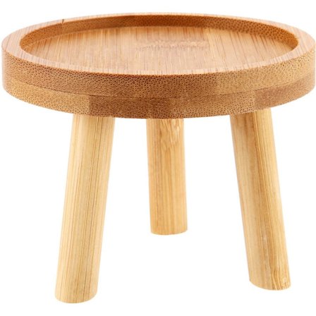 Træ Plante Stativ Base Holder Pot Høj Skammel Balkon Sukkulent Rund Blomster Hylde til Indendørs Udendørs