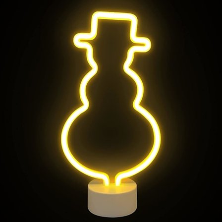 Neon Snegl LED Natlys med Base