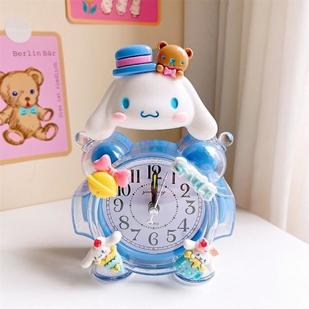 Sanrio Hello Kitty Mymelody Cinnamoroll Vekkerklokke Kawaii Anime Kjøkken Tidtaking Vekkerklokke Mini Stue Hjemmedekorasjon Gave