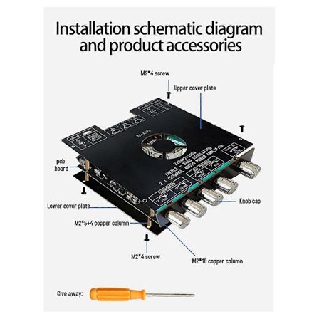 -AS21 2.1 Kanal TPA3255 Bluetooth Digital Effektforstærker Board Modul Høj og Lav Tone Subwoofe
