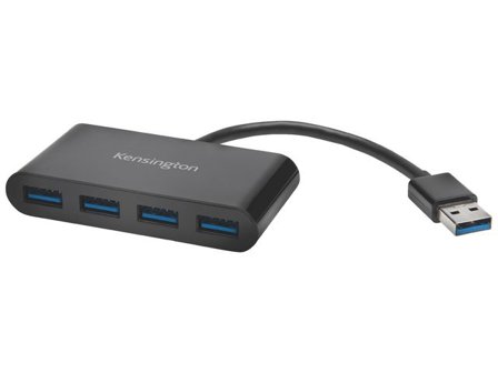 Kensington Hub KENSINGTON USB 3.0 4-Port - Lyreco - Datorprodukter - Kablar och adaptrar - Hubbar