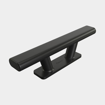 Kikker / bolder voor boot Roca, roestvrij staal, 205 mm, (C/C) 74 mm, zwart gelakt