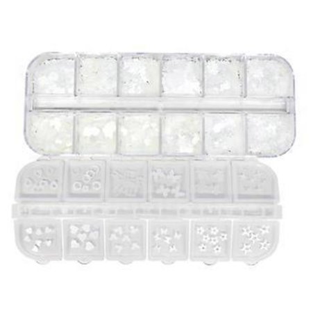 Alla hjärtans dag Nagelkonst Paljetter Hjärta Glitter Flakes Paillette Nagelkonst Dekor