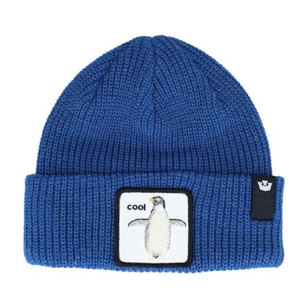 Goorin - Blå cuff Lue - Kids The Penguin Beanie Mini Royal Blue Cuff @ Hatstore
