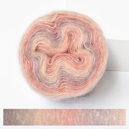 250M Rainbow Mohair Garn Gradient Farge Kakegarn 06 06