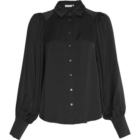 Moss Copenhagen Shirt , Zwart , Dames , Maat: L