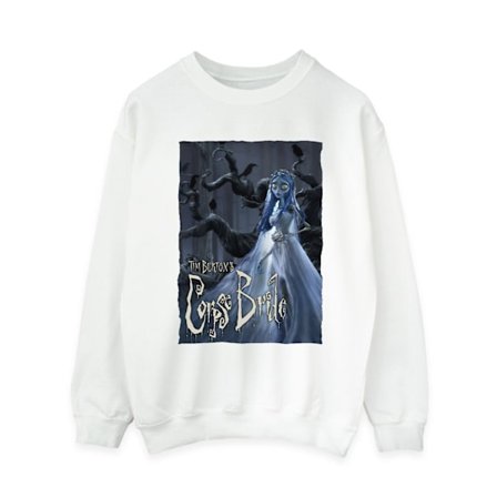 Corpse Bride Dam/Dam Bröllopsklänning Poster Sweatshirt S Whi