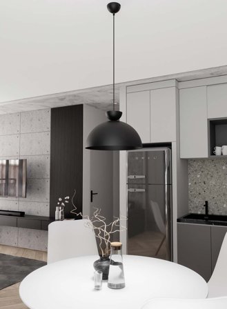 Lunaro taklampe - sort