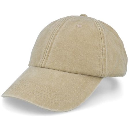 Beechfield - Beige unconstructed Keps - Vintage Washed Stone Dad Cap @ Hatstore