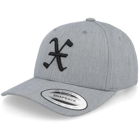 Kiddo Cap - Kids X Letter 3d Heather Grey Adjustable Adjustable Grey Cap - @ Hatstore