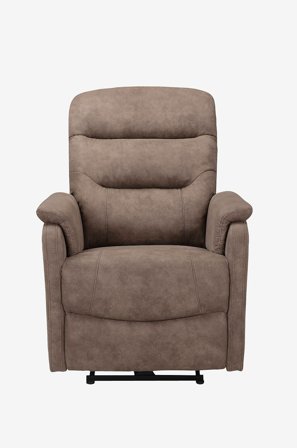 Loft24 - Coullon fåtölj med elektrisk funktion, mikrofiber - Grå - Fåtöljer - Från Homeroom