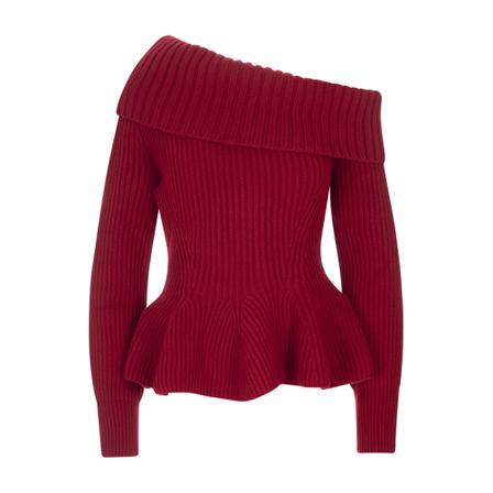 Alexander McQueen, Sleeveless Knitwear Rood, Dames, Maat:S