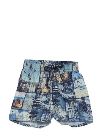 Kei 72 - Swim Shorts Aop Badshorts Multi/mönstrad Minymo