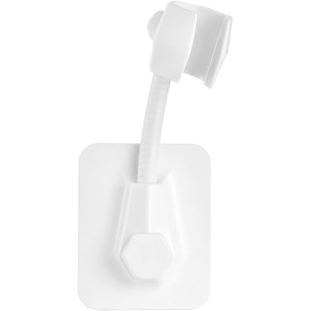 Dusjhodeholder - Sterkt selvklebende veggfeste for bad, badekar - Justerbar dusjhodeholder - Hvit