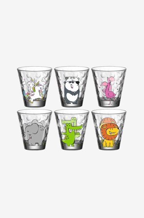 Leonardo - Juomalasi Optic 21,5 cl 6-pack 6 kpl - Läpinäkyvä - Juomalasit - - Homeroom