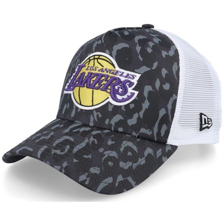 New Era - Camo trucker Gorra - Los Angeles Lakers Seasonal Black Camo Trucker @ Hatstore