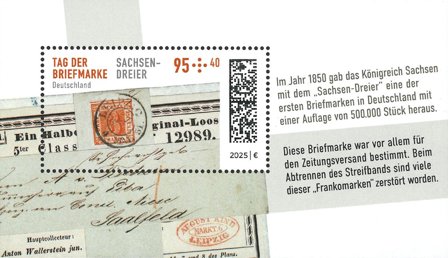 Tyskland - Frimærkets dag 2025 - Postfrisk miniark