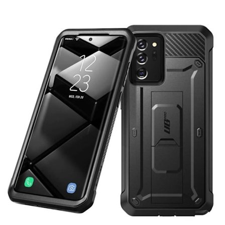 Coque - Supcase - Unicorn Beetle Pro - Galaxy Note 20 Ultra - Sort - Fuld beskyttelse - Bælteklips