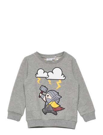 Nmmnenzi Marvel Sweat Bru Box Mar Grey Name It
