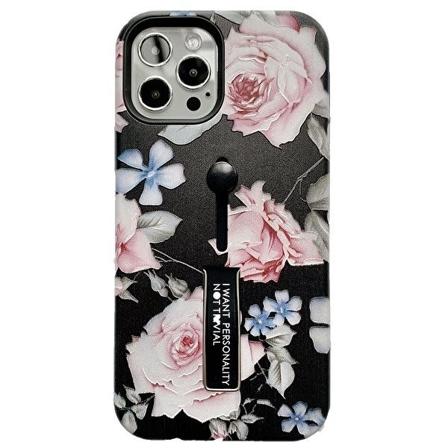 Muovikotelo sormenpidikkeellä - iPhone 12 Mini Flerfärgad