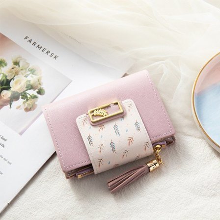 Korta plånboksväskor LILA lila