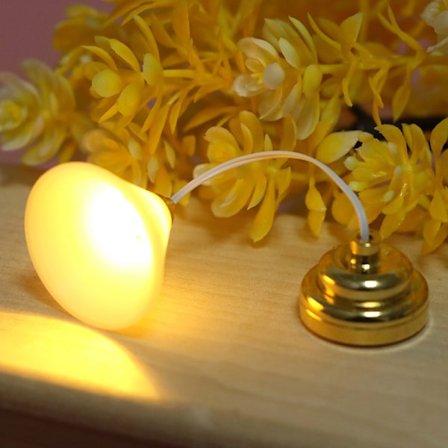 Dukkehus Miniatur Lysekrone Loftslampe LED-lampe Væglampe