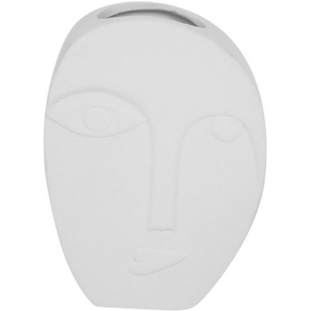 Enkel ansiktsvas i keramik, prydnadssaker, blomkorg, kruka, dekoration, sovrumsvaser-A