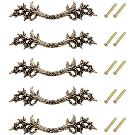 5 stk Vintage Dørhåndtak Retro Skap Dørknapp, Dekorer Skuff