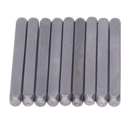 Metallileimasinsarja Selkeä tunnistus Ainutlaatuiset käsityöt Pieni tilavuus Kevyet metallileimat