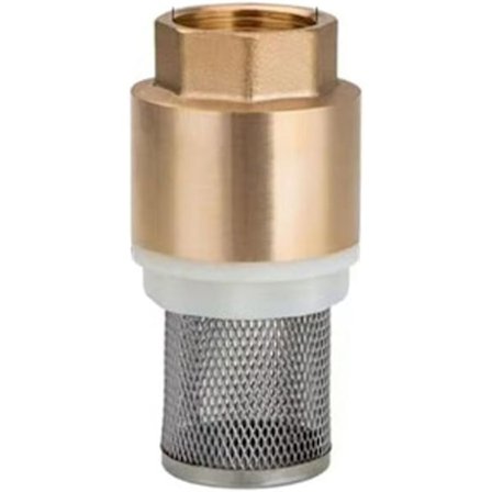 Messing bundventil kobber vandpumpe indløbsrør filter gevind filter vertikal kontraventil, forbedrer vandpumpeeffektiviteten