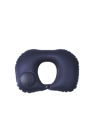 Monteroc Uppblåsbar nackkudde med inbyggd pump Resetillbehör Blå ONESIZE