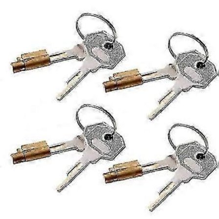 4 x Brons Kyskhetsbälte Lås med Nyckel