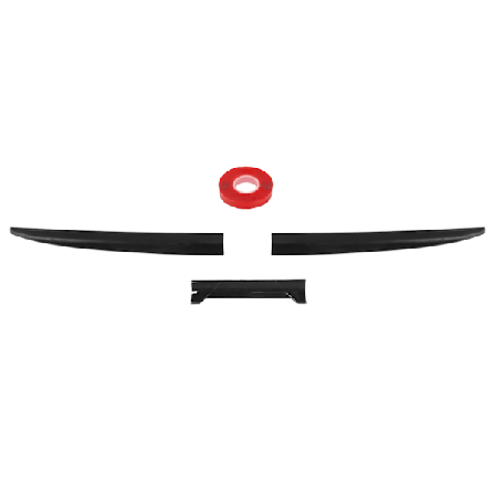 3 kpl Auton Takaosan Takaspoileri Universaali Ilman Kitkan Vähentävä Huuli Ilmavirran Säädön Korkea Tehokkuus Siipi Spoileri Kiiltävä Musta