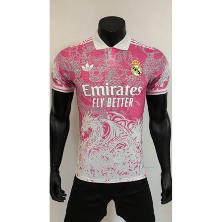 25-26 Real Madrid CF Rosa Drake Special Edition Spelar Fotboll T-shirt S-3XL