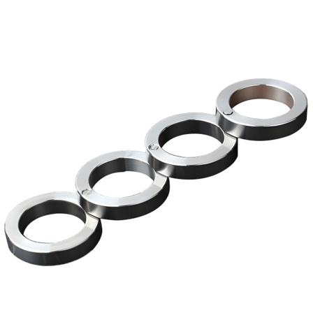 100% New Arrive rustfritt stål utendørs roterbar sammenleggbar ring for kvinner og menn, de fire ringene kan arrangeres i enhver kombinasjon, metall