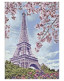 Diamond painting Vår i Paris - WizardiArt