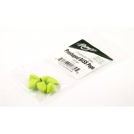 Preshaped Bass Popper Small - Chartreuse