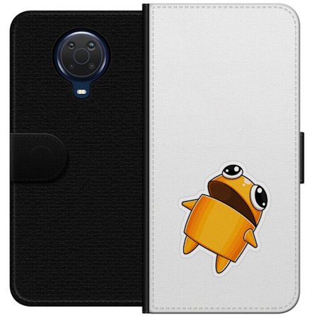 Kompatibel Tegnebogsetui til Nokia Nokia G20 Orange tegnet figur med store øjne og dynamisk pose i legende stil