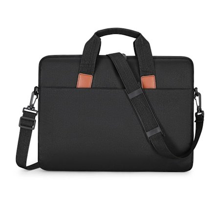 Laptopväska 16,1 tum, Slitstark vattentät datorväska, svart
